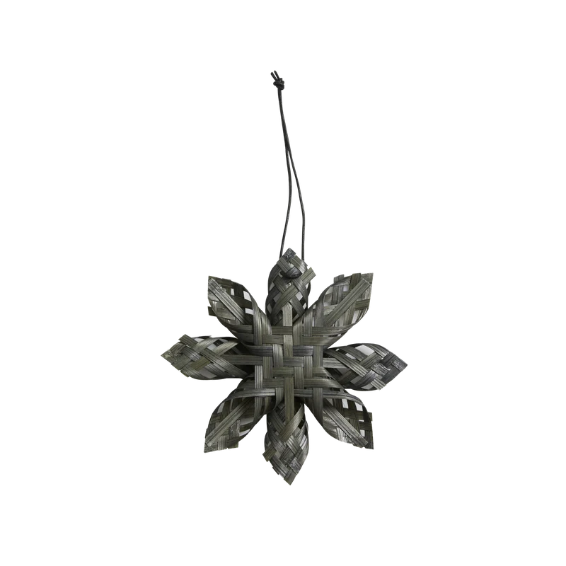 Baumschmuck Stern ø11cm, grau