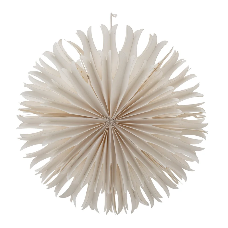 Adventsstern Papier ø50cm, natur-weiß