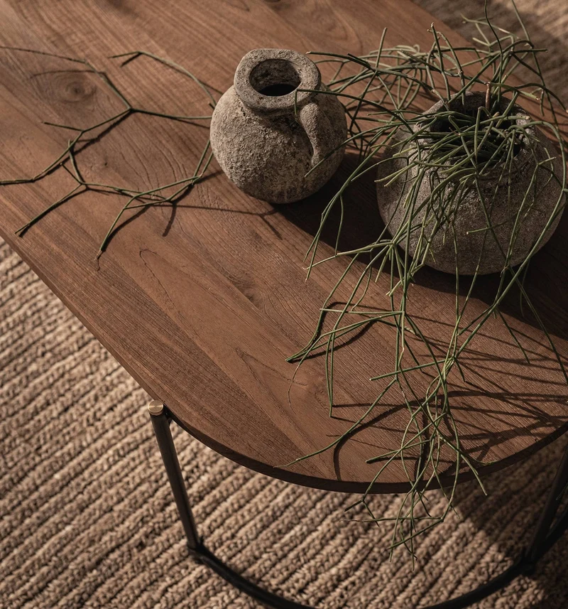Coffeetable Teak oval