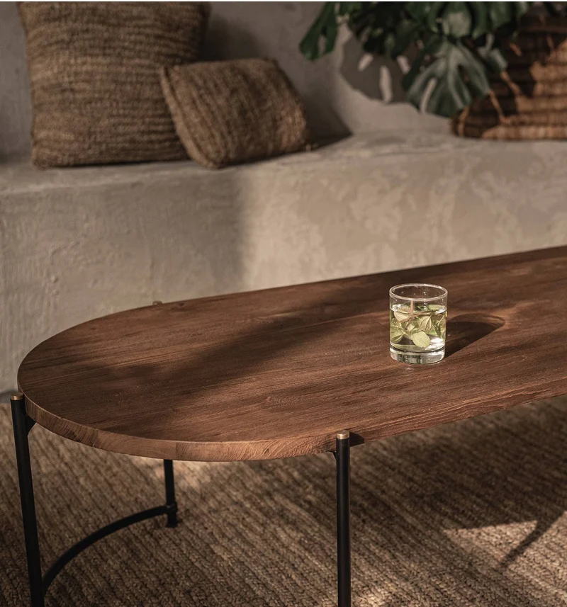 Coffeetable Teak oval
