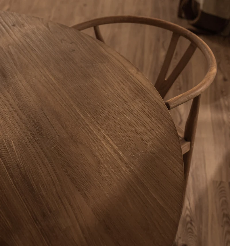 Massivholztisch Teak rund | Spider