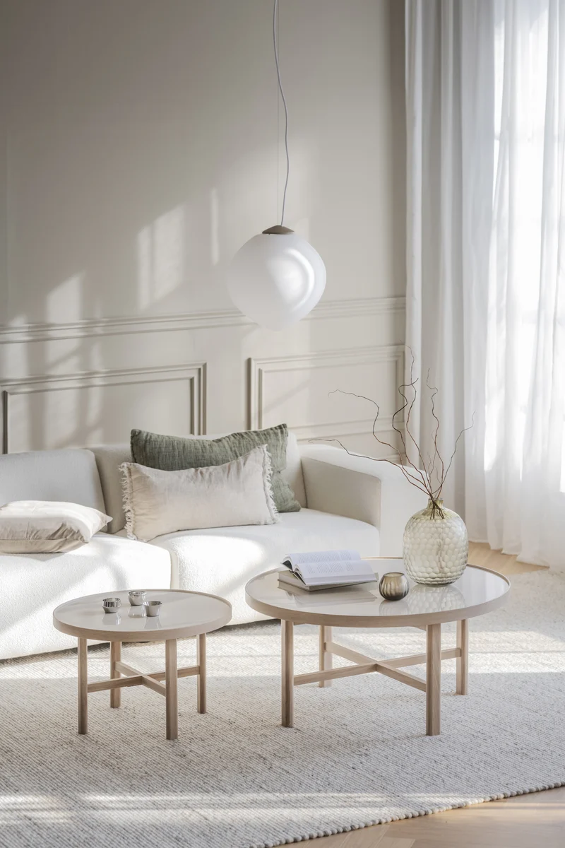 Coffeetable Marsden ø90cm, Eiche natur