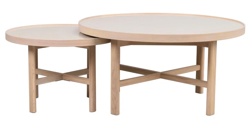 Coffeetable Marsden ø90cm, Eiche natur