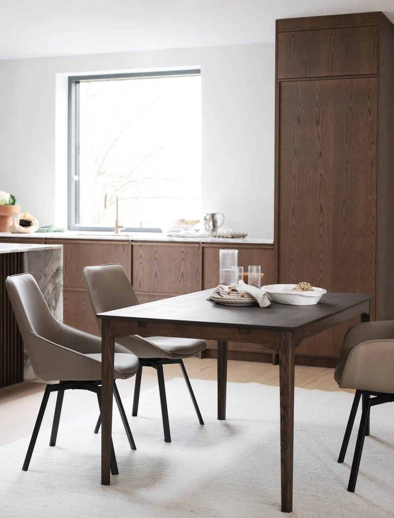 Polsterstuhl Lida, Leder beige