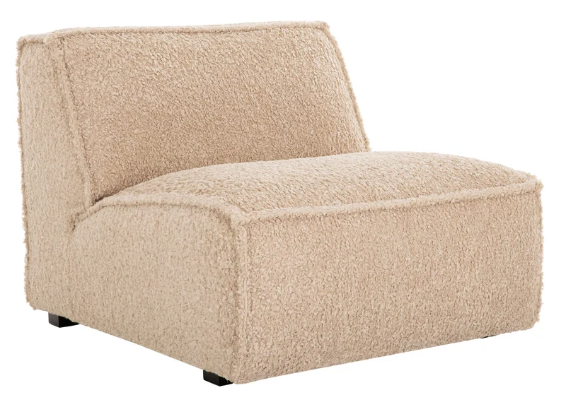 Loungechair Boucle, beige-braun