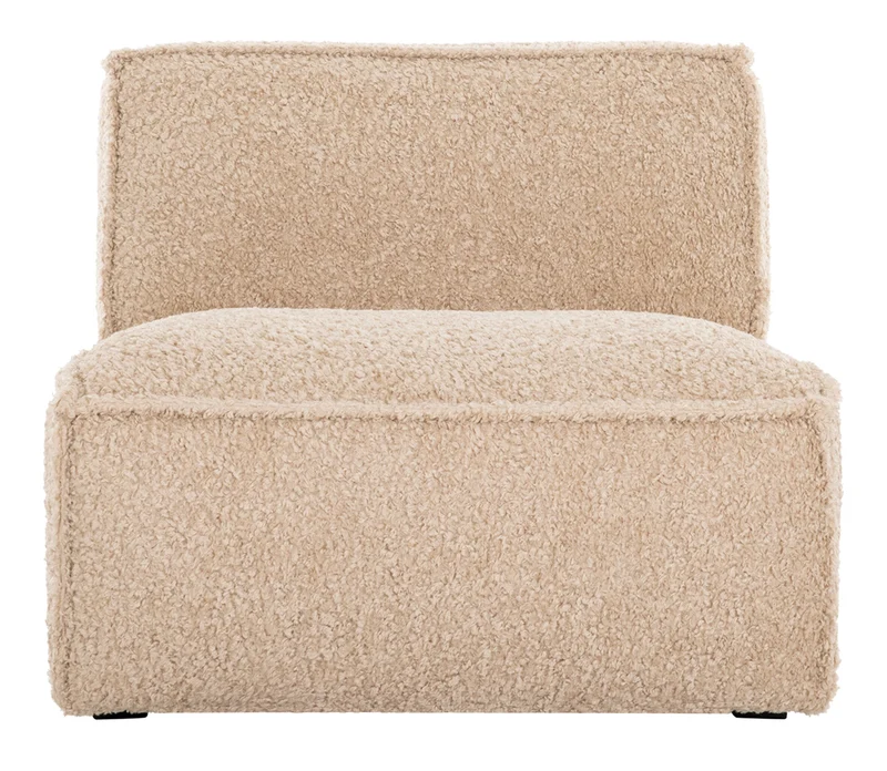 Loungechair Boucle, beige-braun