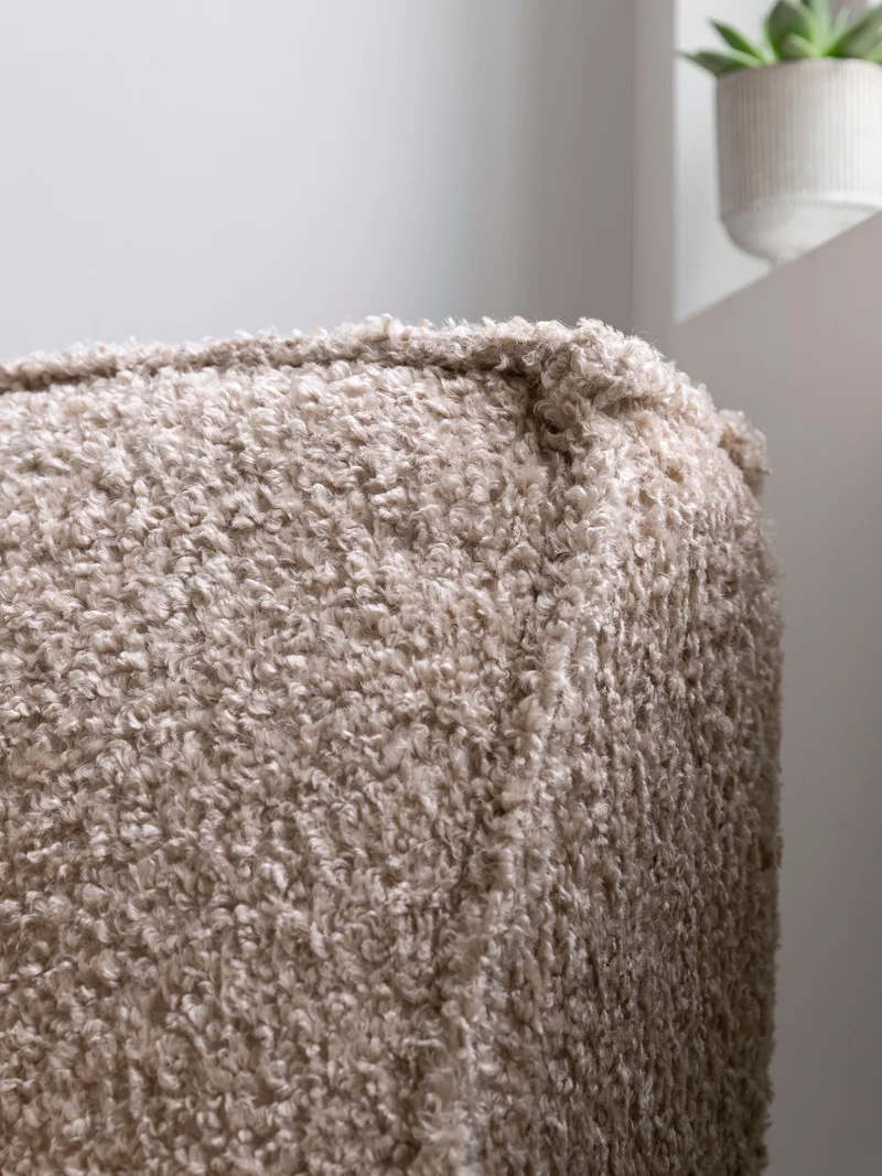 Loungechair Boucle, beige-braun