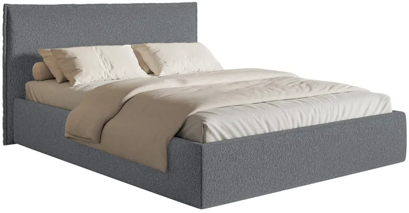 Polsterbett 180x200 cm Softie Slim in Graphit Chenille