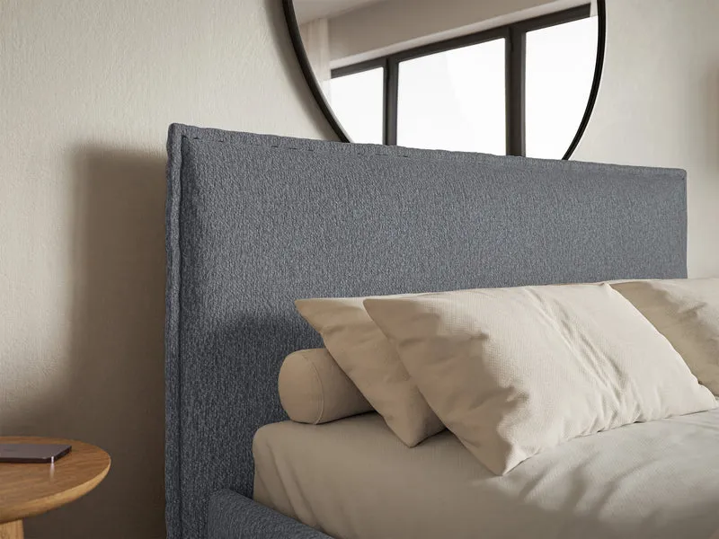 Polsterbett 180x200 cm Softie Slim in Graphit Chenille