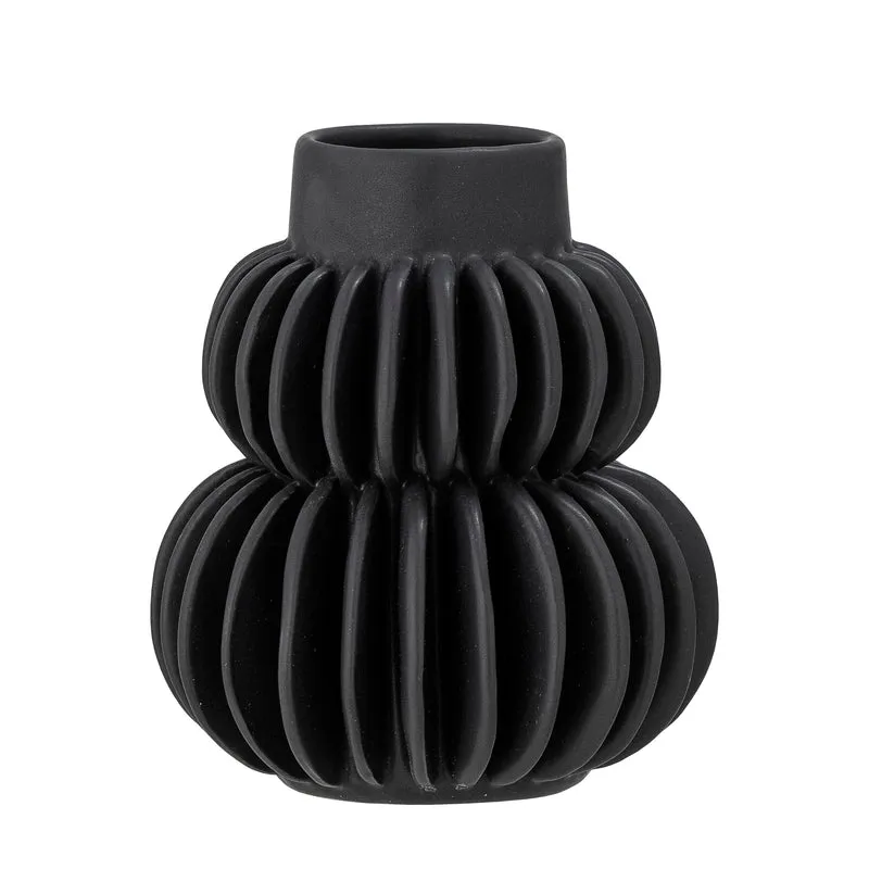 Keramikvase Halfdan, schwarz