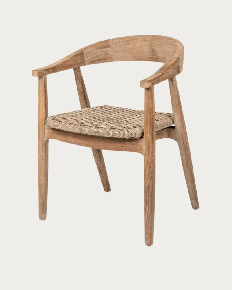 Gartenstuhl mit Armlehne FAYE Wicker Seat