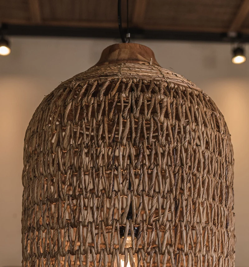 Hängelampe Abaca, natur
