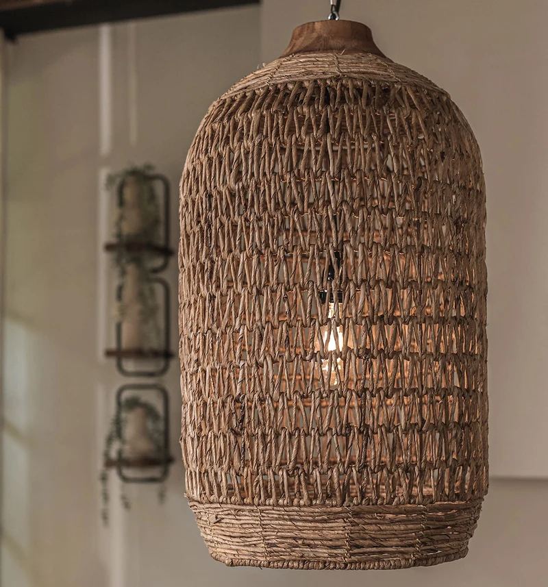 Hängelampe Abaca, natur