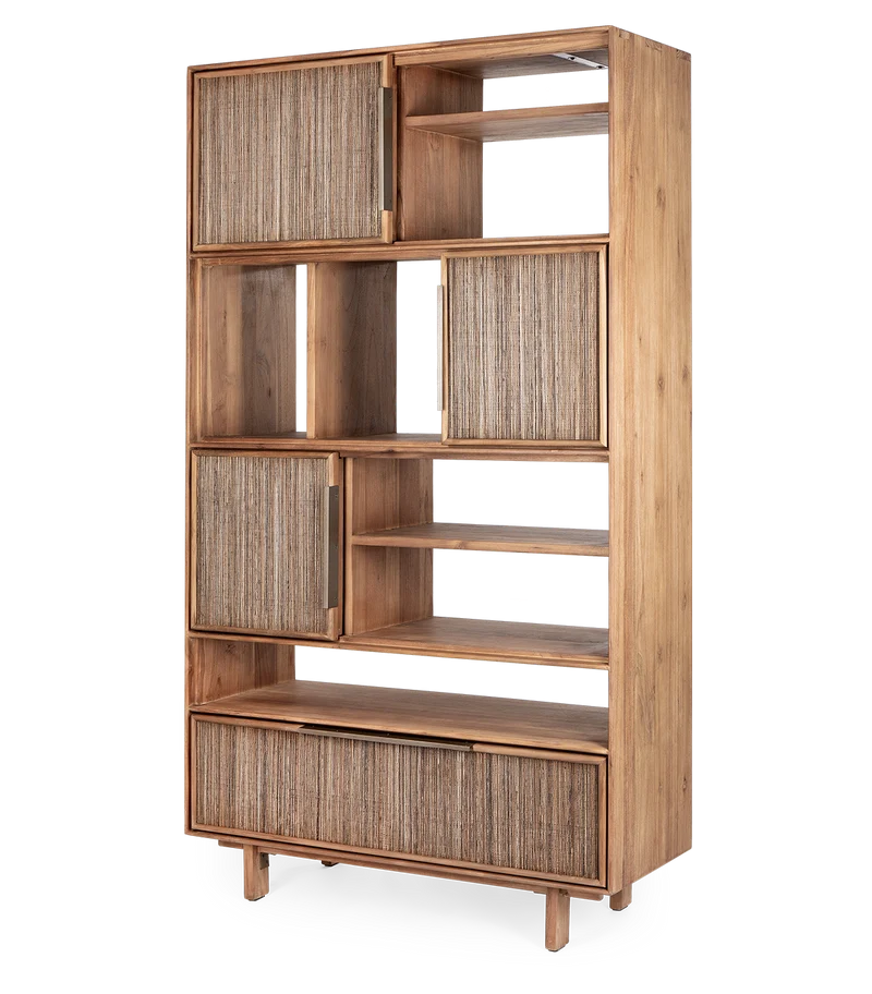 Regal Teak | 3 Türen, 1 Schublade