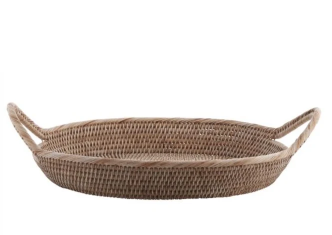 Rattantablett ø35cm, natur