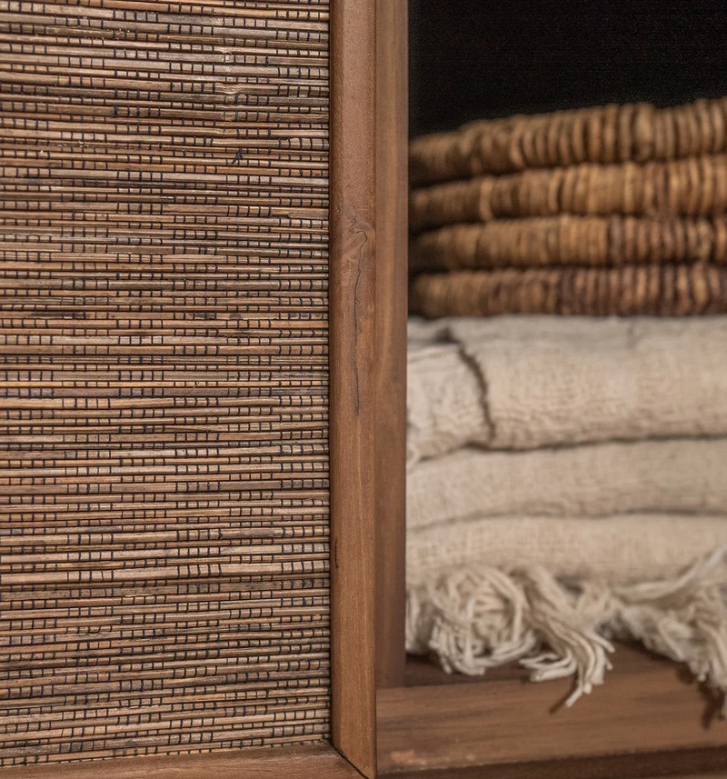 Highboard mit Ablage Teak