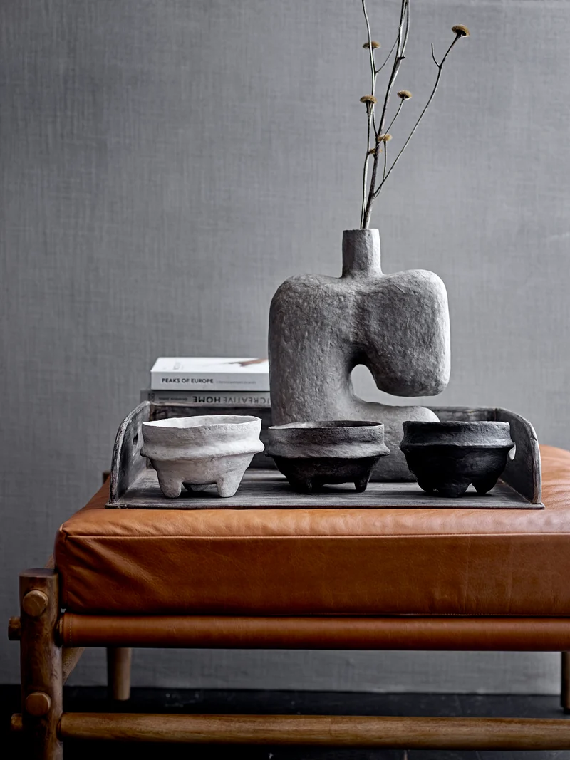 Vase Banael, grau