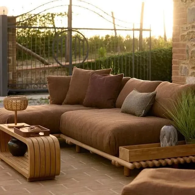 Gartensofa Lounge STICKS mit Plattform