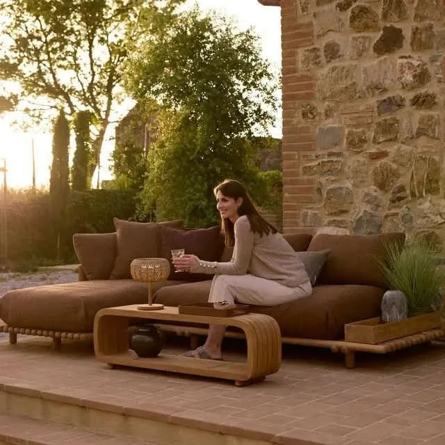 Gartensofa Lounge STICKS mit Plattform