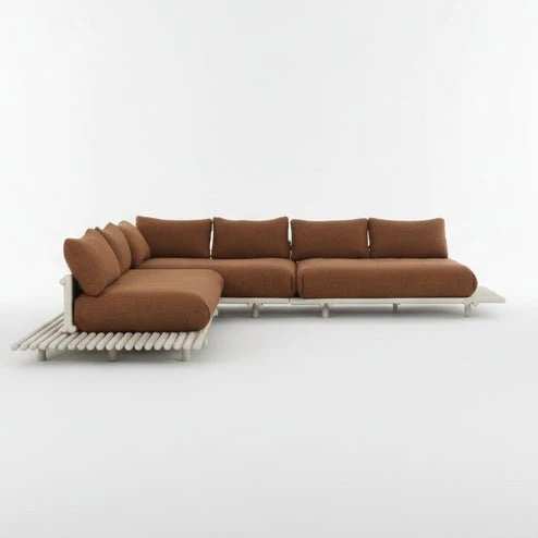 Gartensofa STICKS mit Plattform L