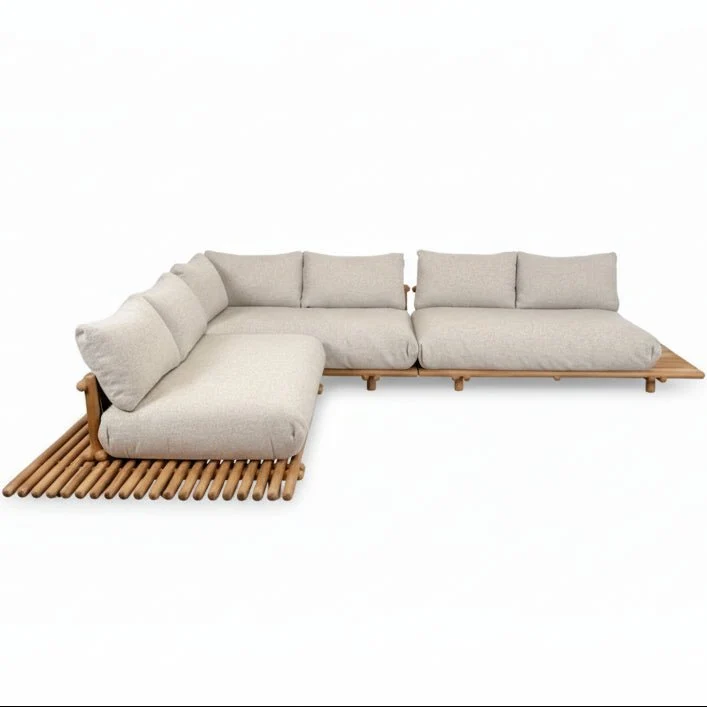 Gartensofa STICKS mit Plattform L