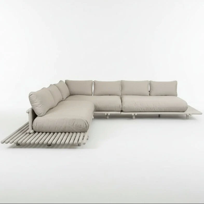 Gartensofa STICKS mit Plattform L