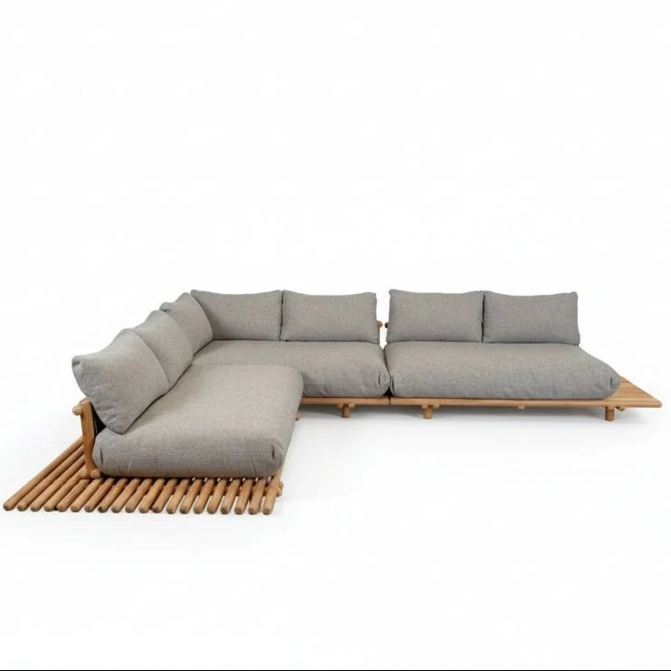 Gartensofa STICKS mit Plattform L