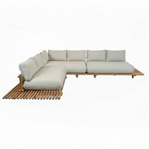 Gartensofa STICKS mit Plattform L
