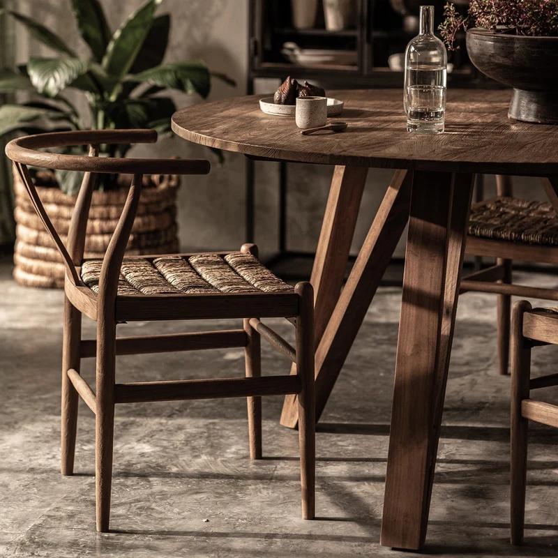 Massivholztisch Teak Artis (rund)