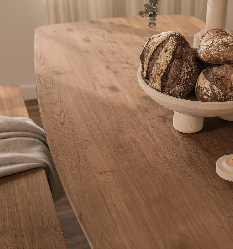 Massivholztisch Teak