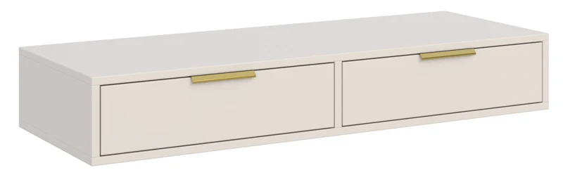 Toilettentisch Vena mit zwei Schubladen, 110 cm, Kaschmir