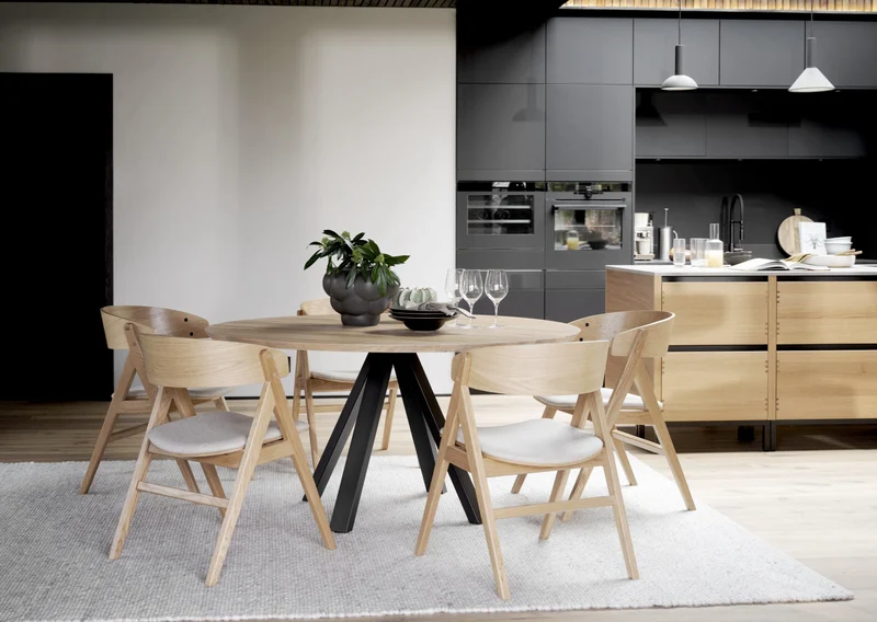 Massivholztisch ø150cm, Eiche geölt