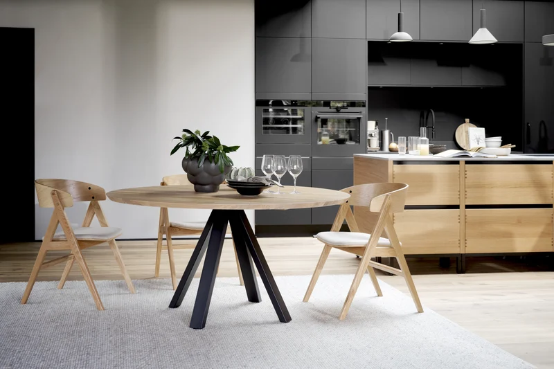 Massivholztisch ø150cm, Eiche geölt