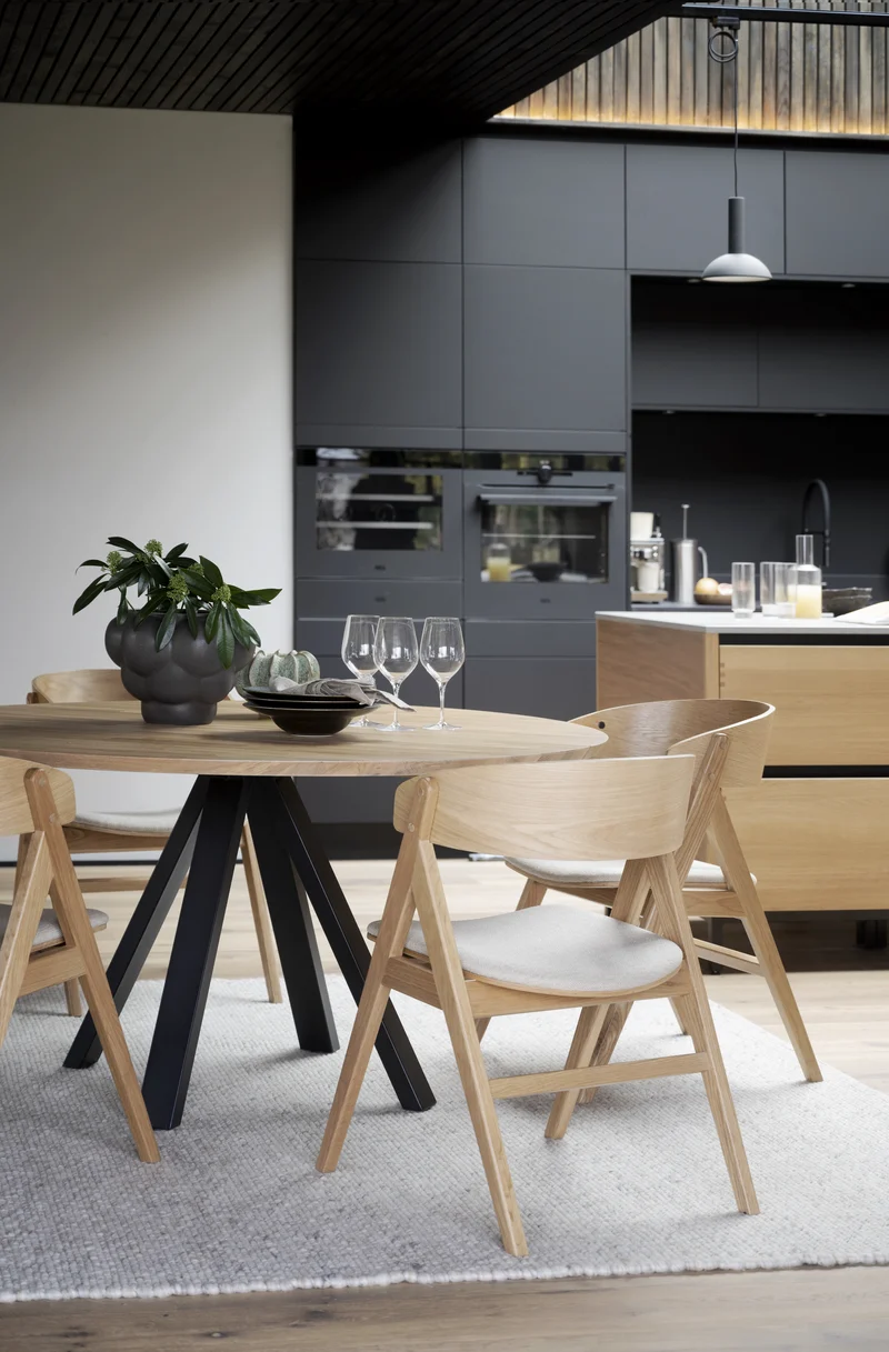 Massivholztisch ø150cm, Eiche geölt