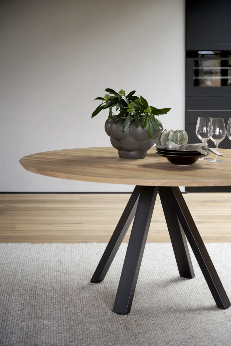 Massivholztisch ø150cm, Eiche geölt