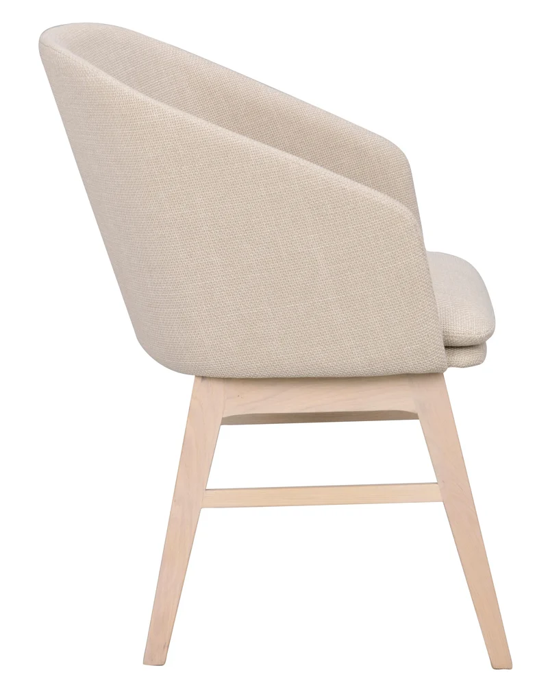 Polsterstuhl Oia, beige | Eiche gekalkt