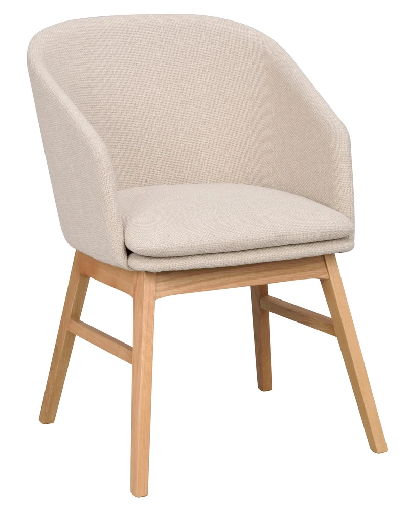 Polsterstuhl Oia, beige | Eiche geölt