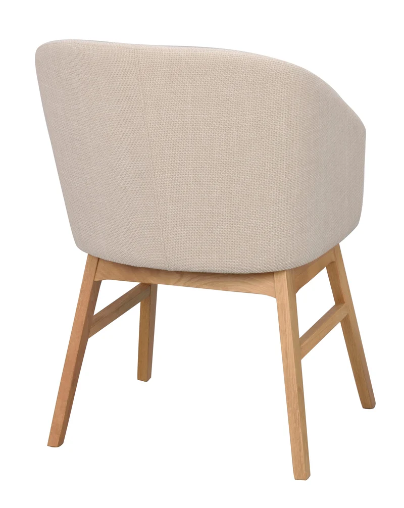 Polsterstuhl Oia, beige | Eiche geölt
