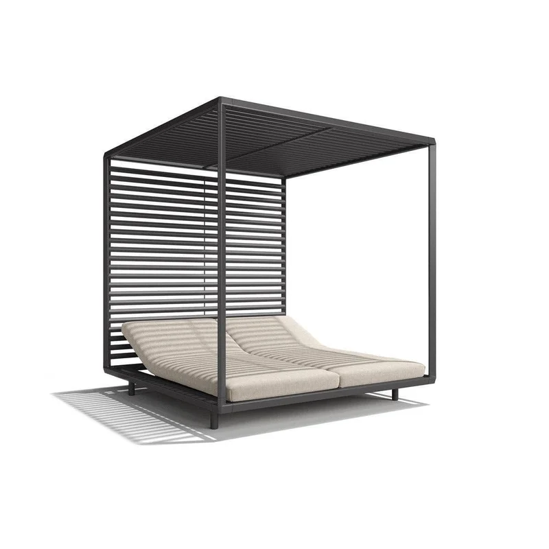 Sonnenbett PAVILION - Aluminium Wengé