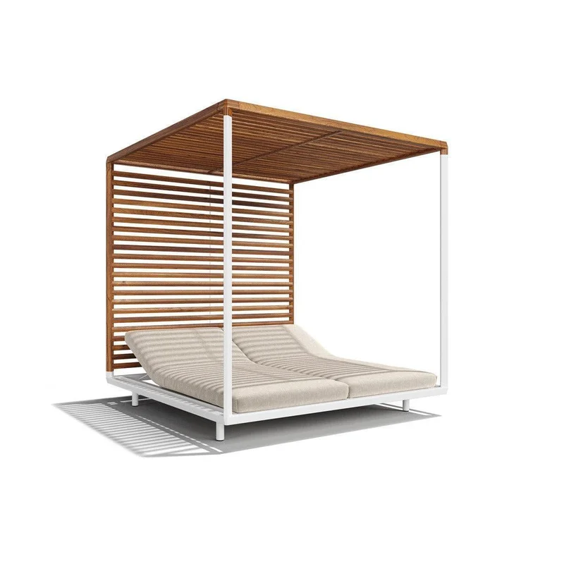 Sonnenbett PAVILION - Aluminium Wengé