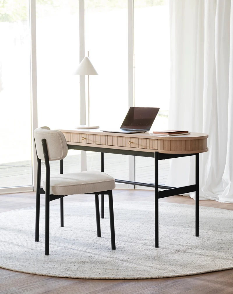 Polsterstuhl Rhea, beige