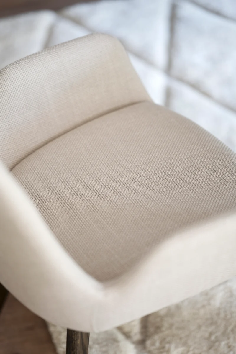 Polsterstuhl Athina, beige | Eiche braun