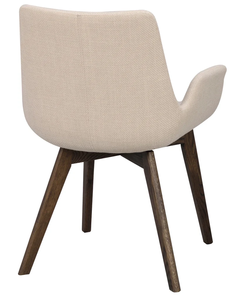 Polsterstuhl Athina, beige | Eiche braun