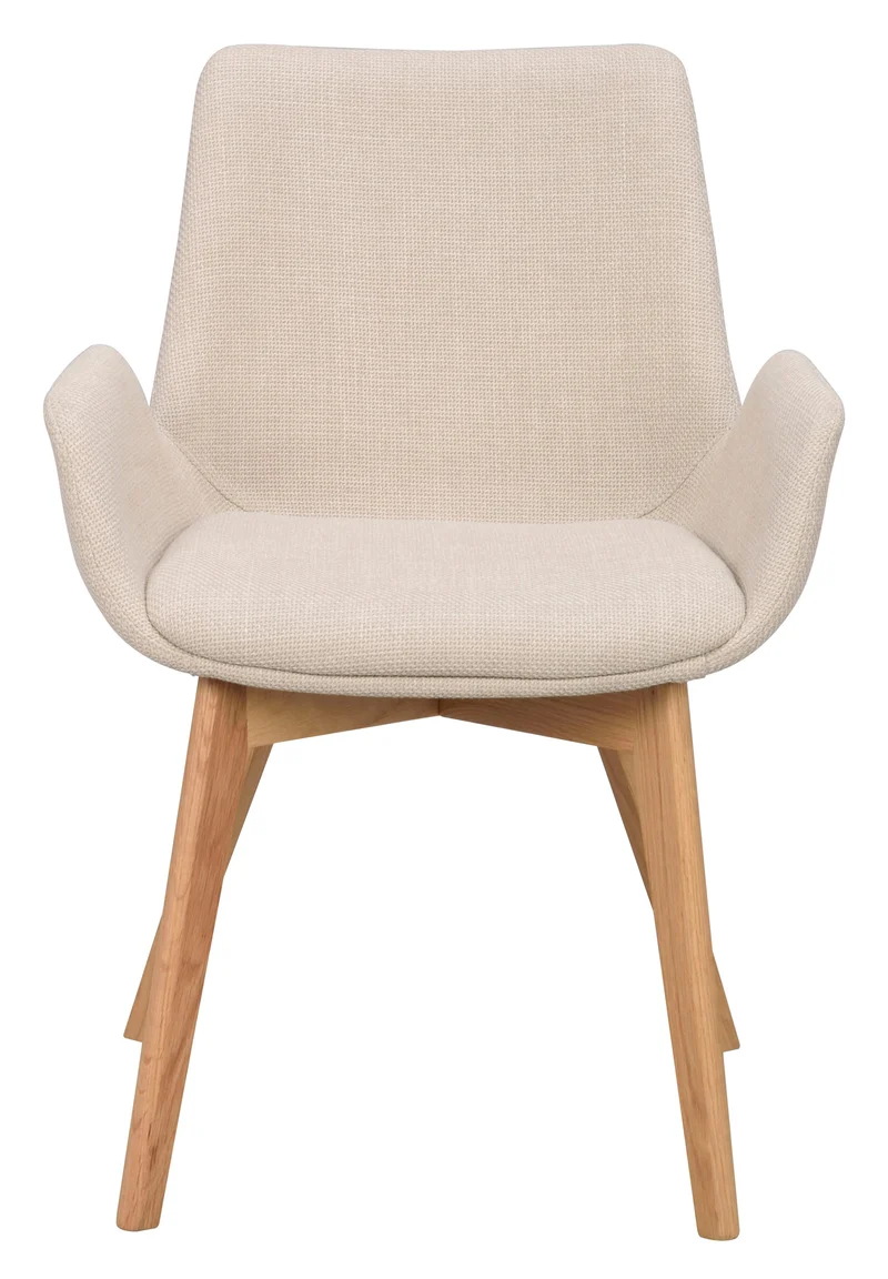 Polsterstuhl Athina, beige | Eiche geölt