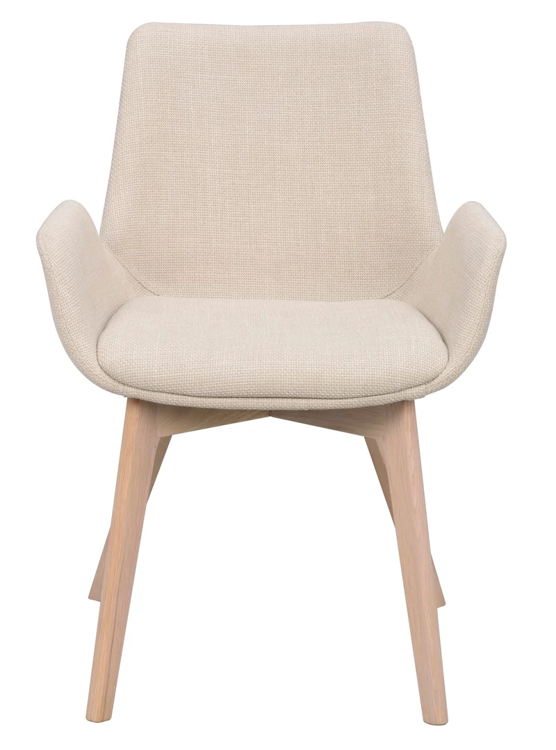 Polsterstuhl Athina, beige | Eiche gekalkt