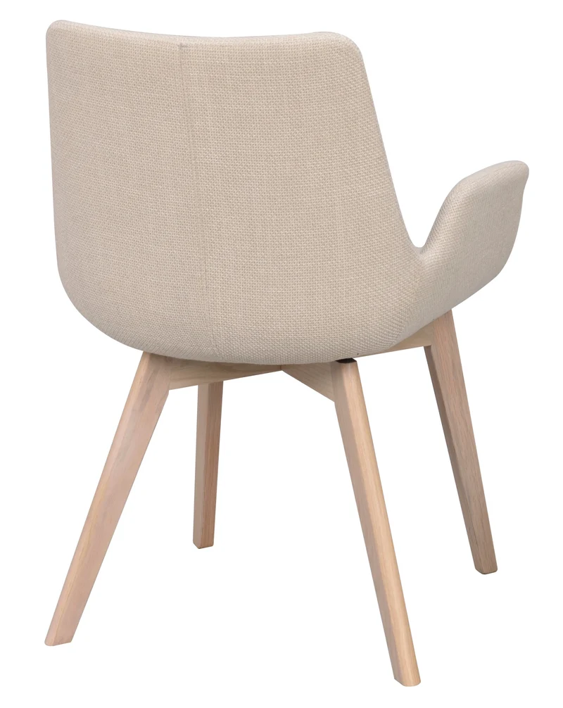 Polsterstuhl Athina, beige | Eiche gekalkt