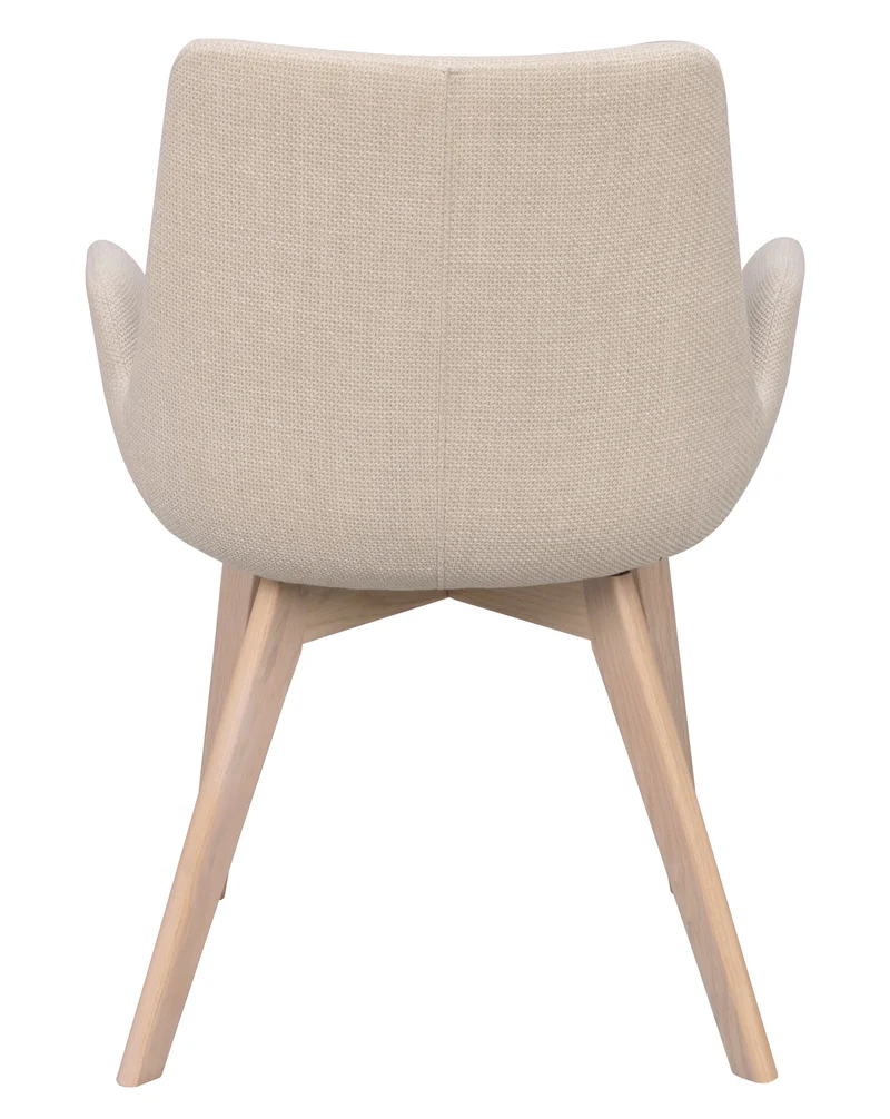 Polsterstuhl Athina, beige | Eiche gekalkt