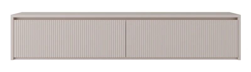 Zweittüriger TV-Schrank Vemmi 180 cm mit geriffelter Kaschmir-Front