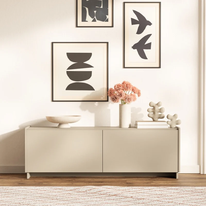 Hängend-stehender TV-Schrank Magro 140 cm Kaschmir