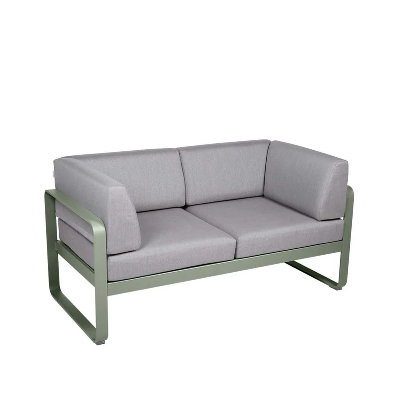 Gartensofa BELLEVIE - 2-Sitzer mit Seitenkissen